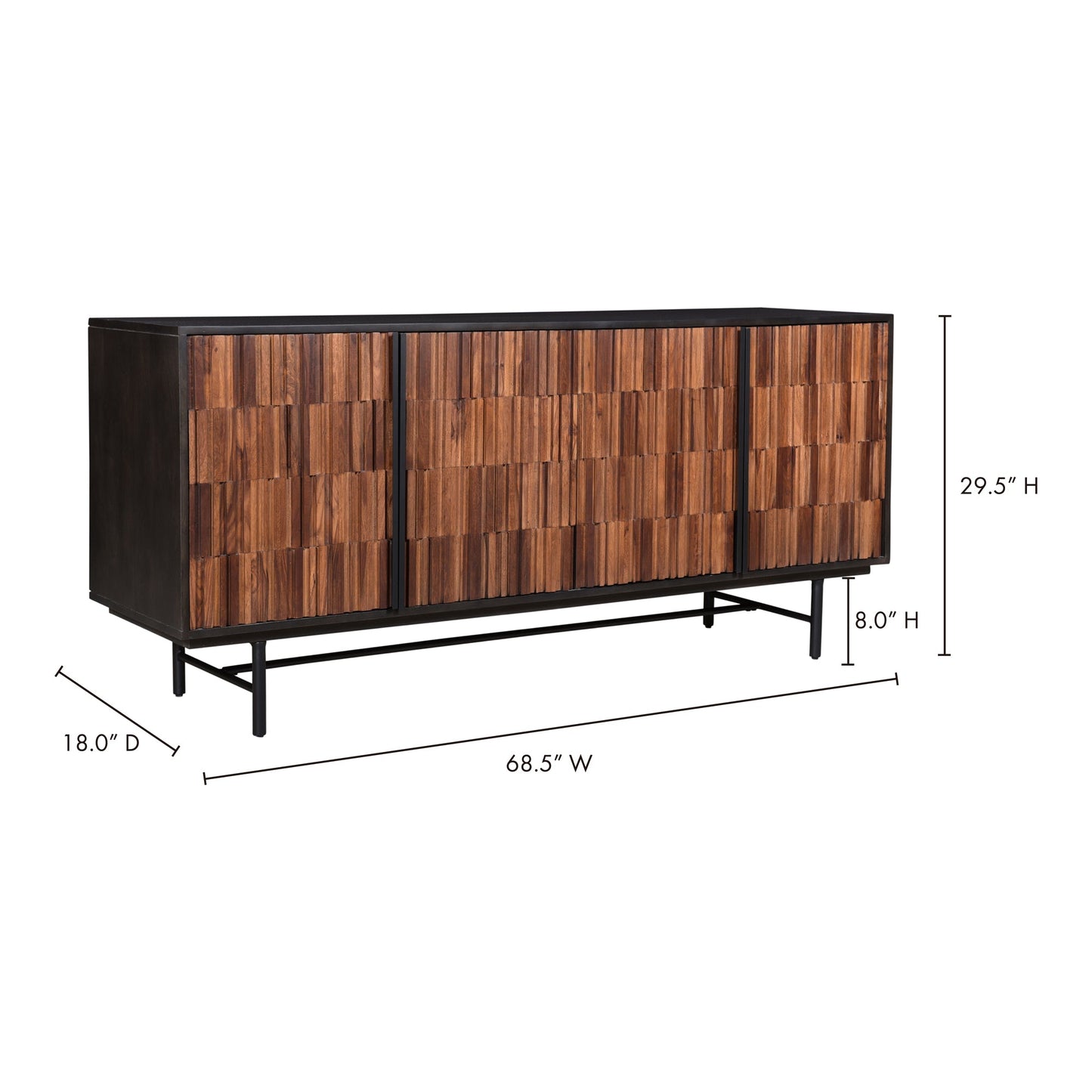 Jackson Black Sideboard - Ornate Home
