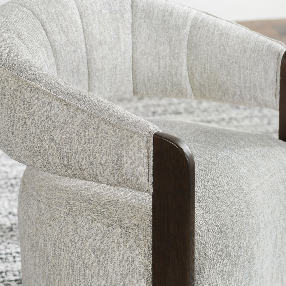 James Glacier Gray Swivel Accent Chair - Ornate Home