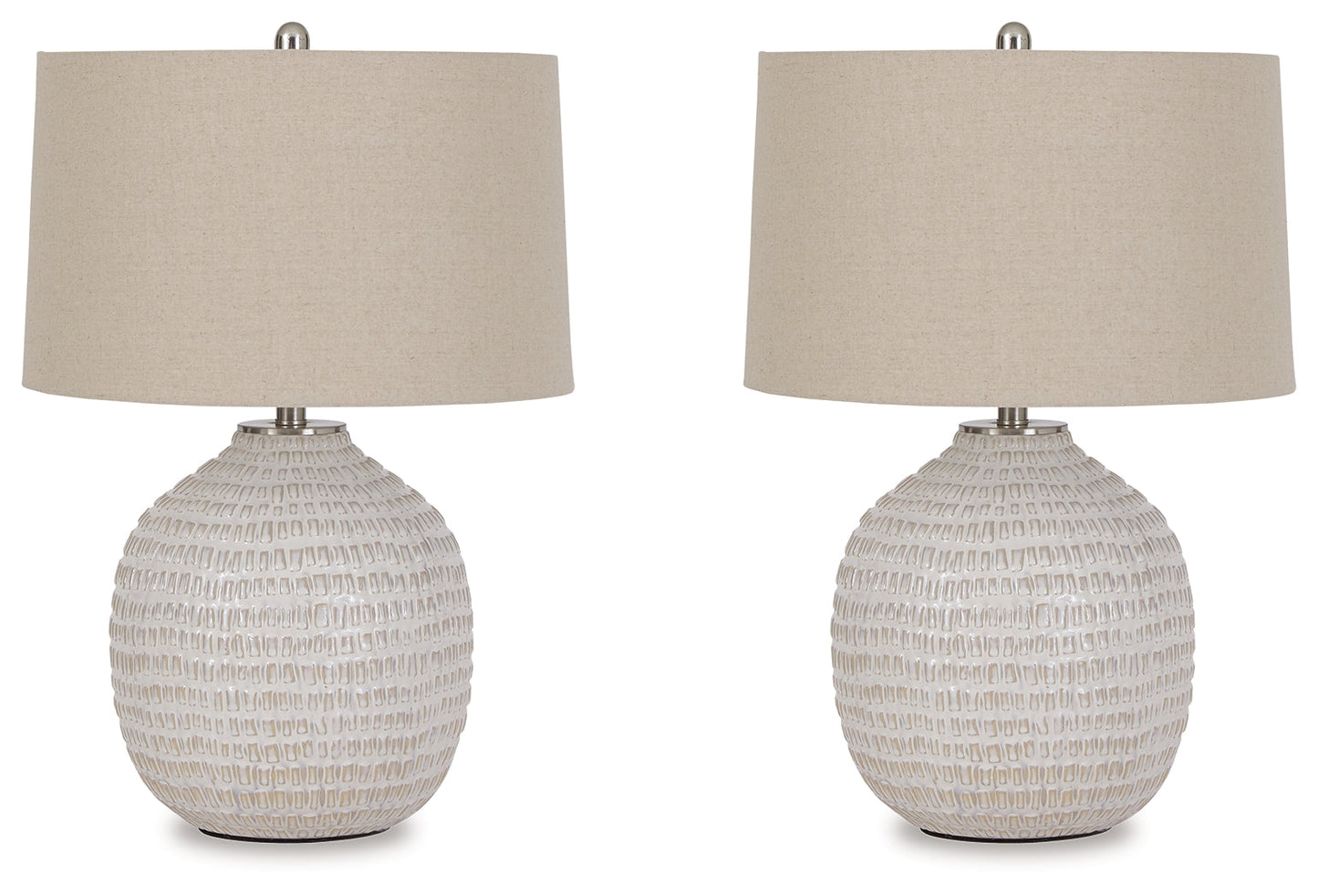 Jamon Beige Table Lamp (Set of 2)- Viva Furn