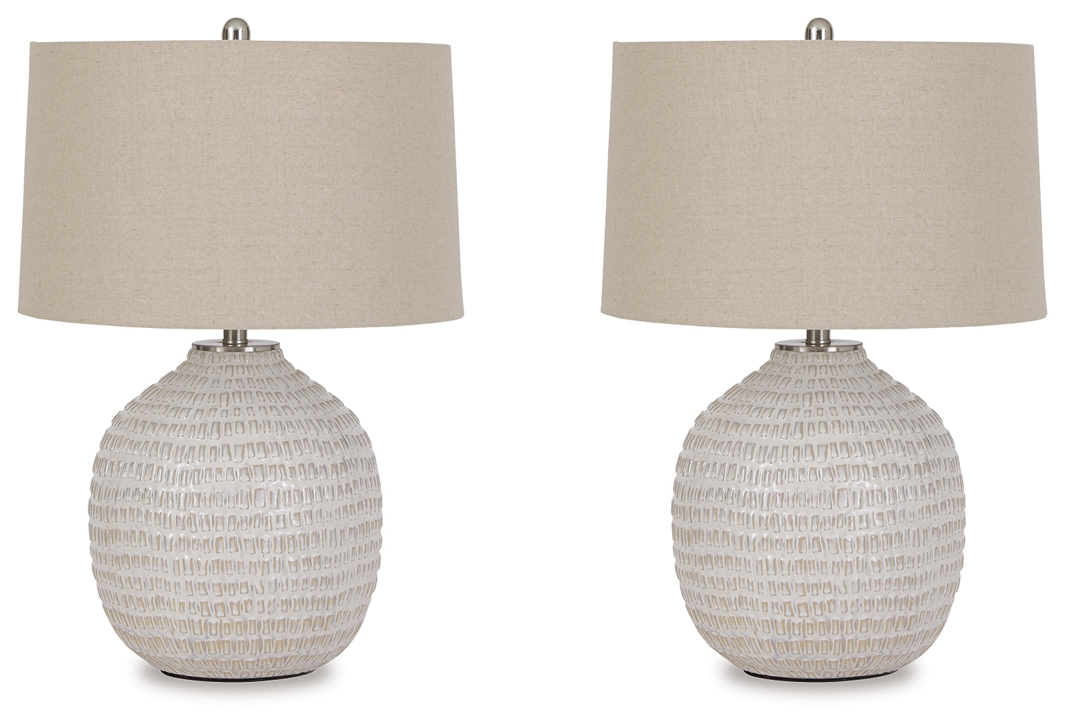 Jamon Beige Table Lamp (Set of 2)- Viva Furn