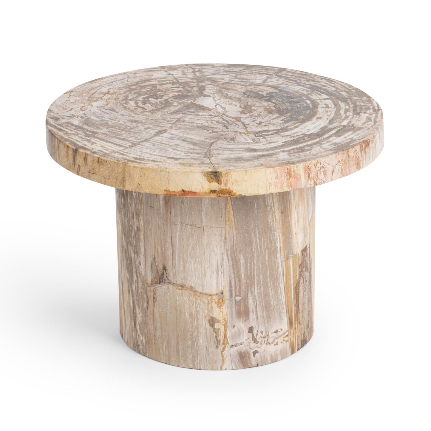 Janelle Sepia Vein Accent Table - Ornate Home