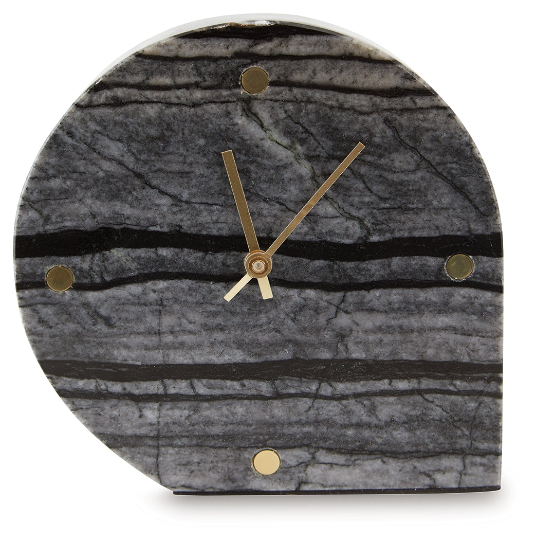 Janmour Black Table Clock- Viva Furn