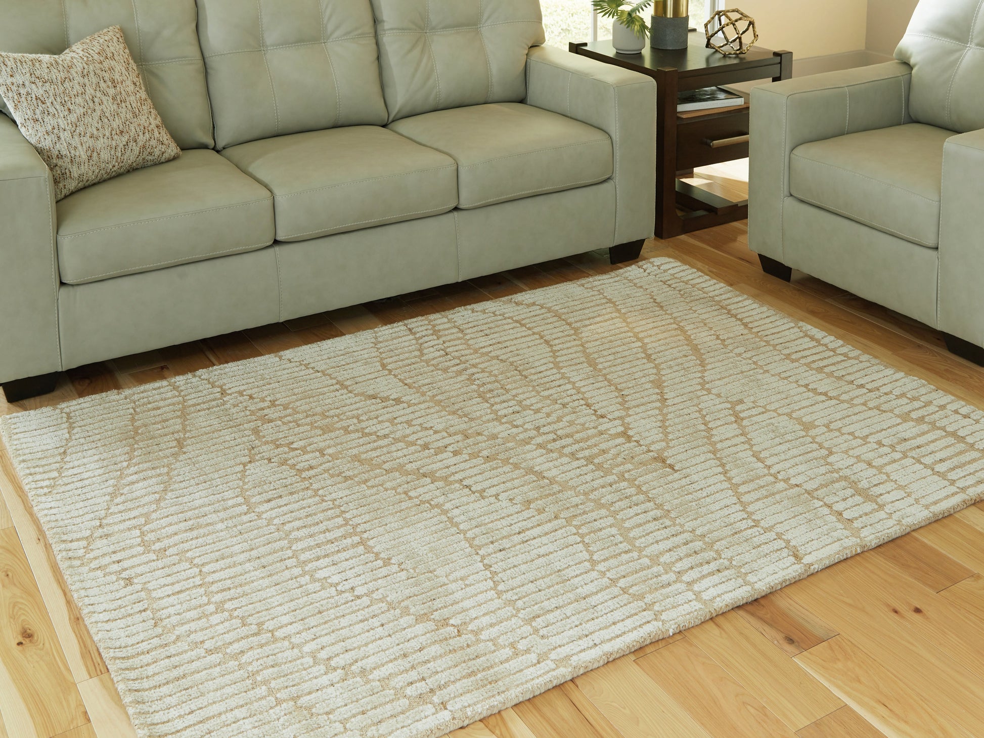 Jaseena Beige/Tan Medium Rug- Viva Furn