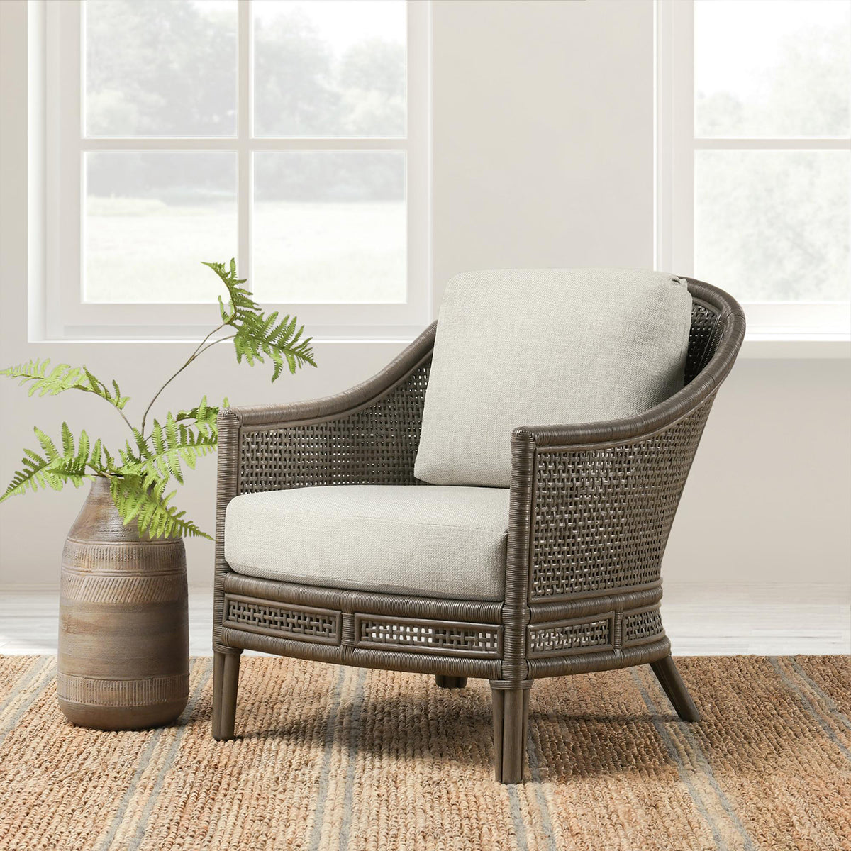 Jasmin Beige/Brown Accent Chair - Ornate Home