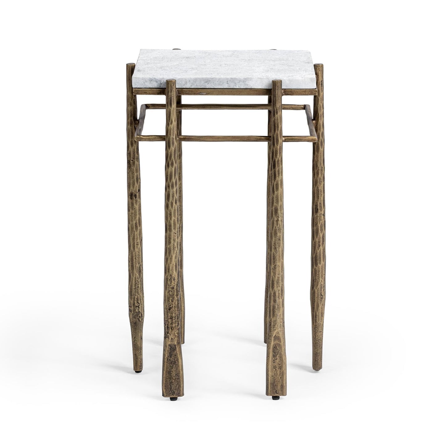 Jasmine Moonstone White End Table - Ornate Home