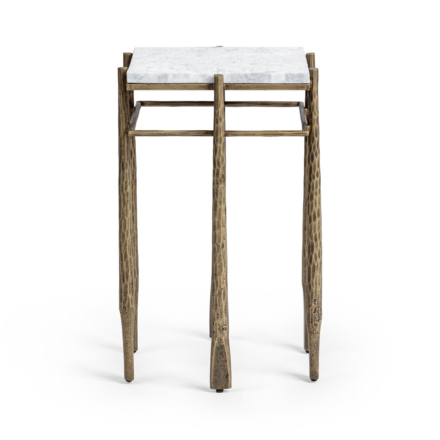 Jasmine Moonstone White End Table - Ornate Home
