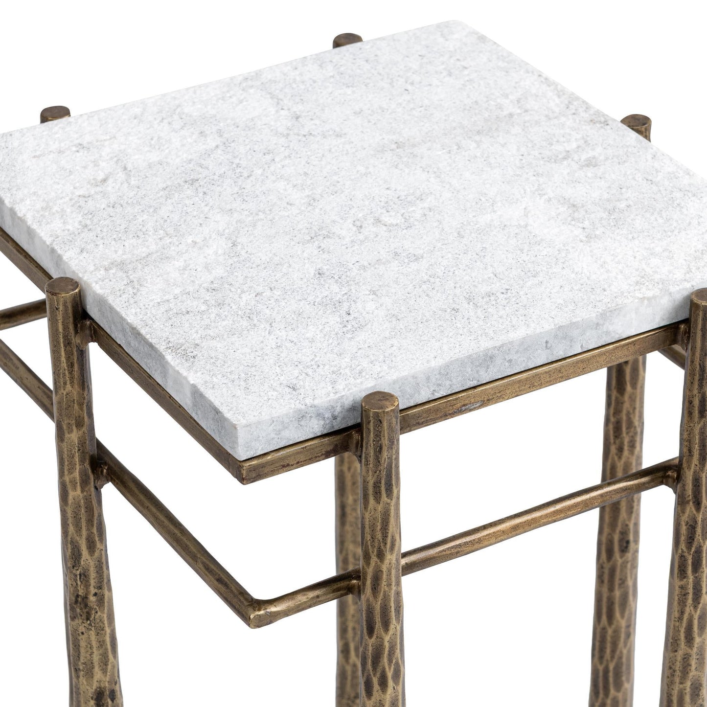Jasmine Moonstone White End Table - Ornate Home