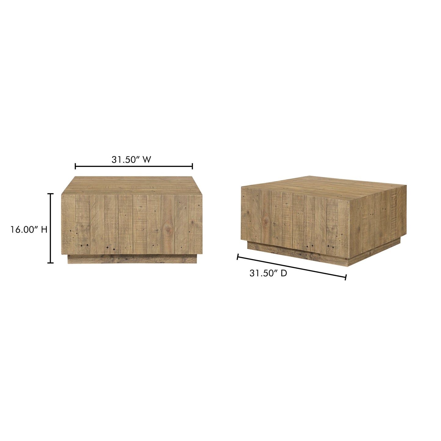 Jasper Natural Coffee Table - Ornate Home