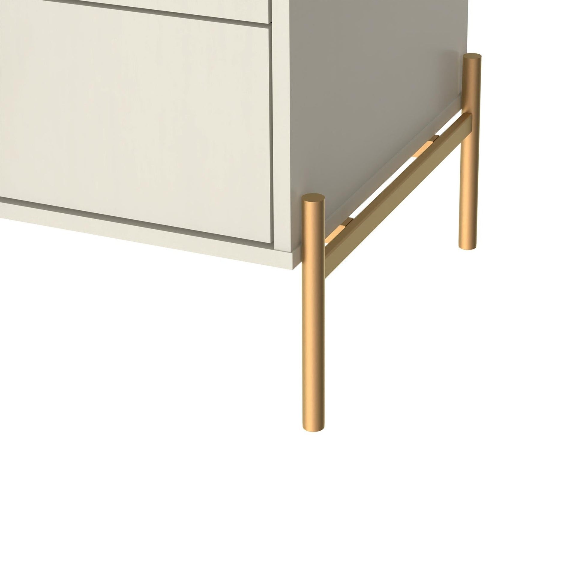 Jasper Nightstand in Off White (set of 2) - Ornate Home