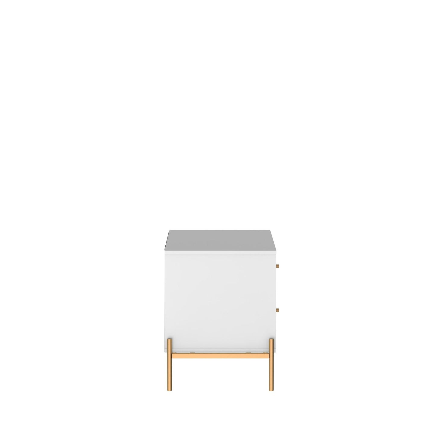 Jasper Nightstand in White Gloss (set of 2) - Ornate Home