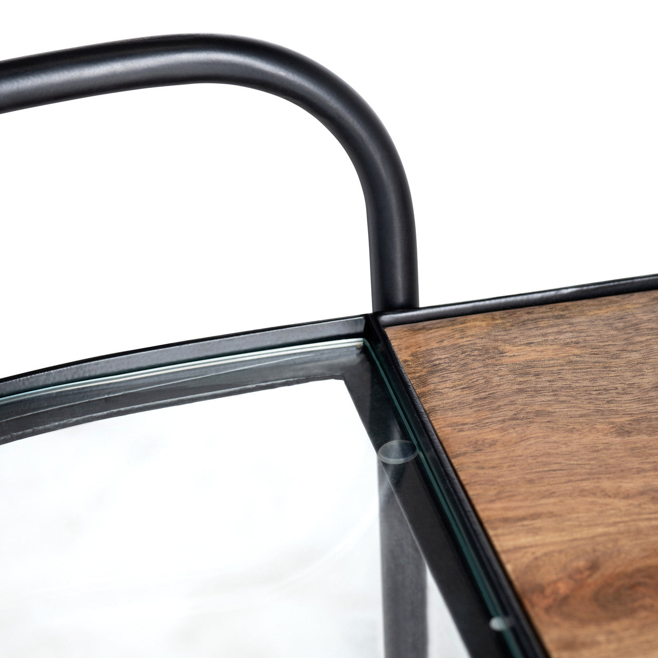 Jaxon Brown/Black Bar Cart - Ornate Home