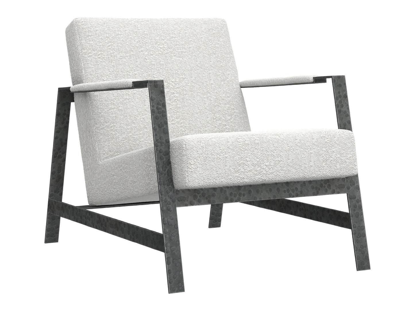 Jaxson White/Cream Fabric Chair - Ornate Home