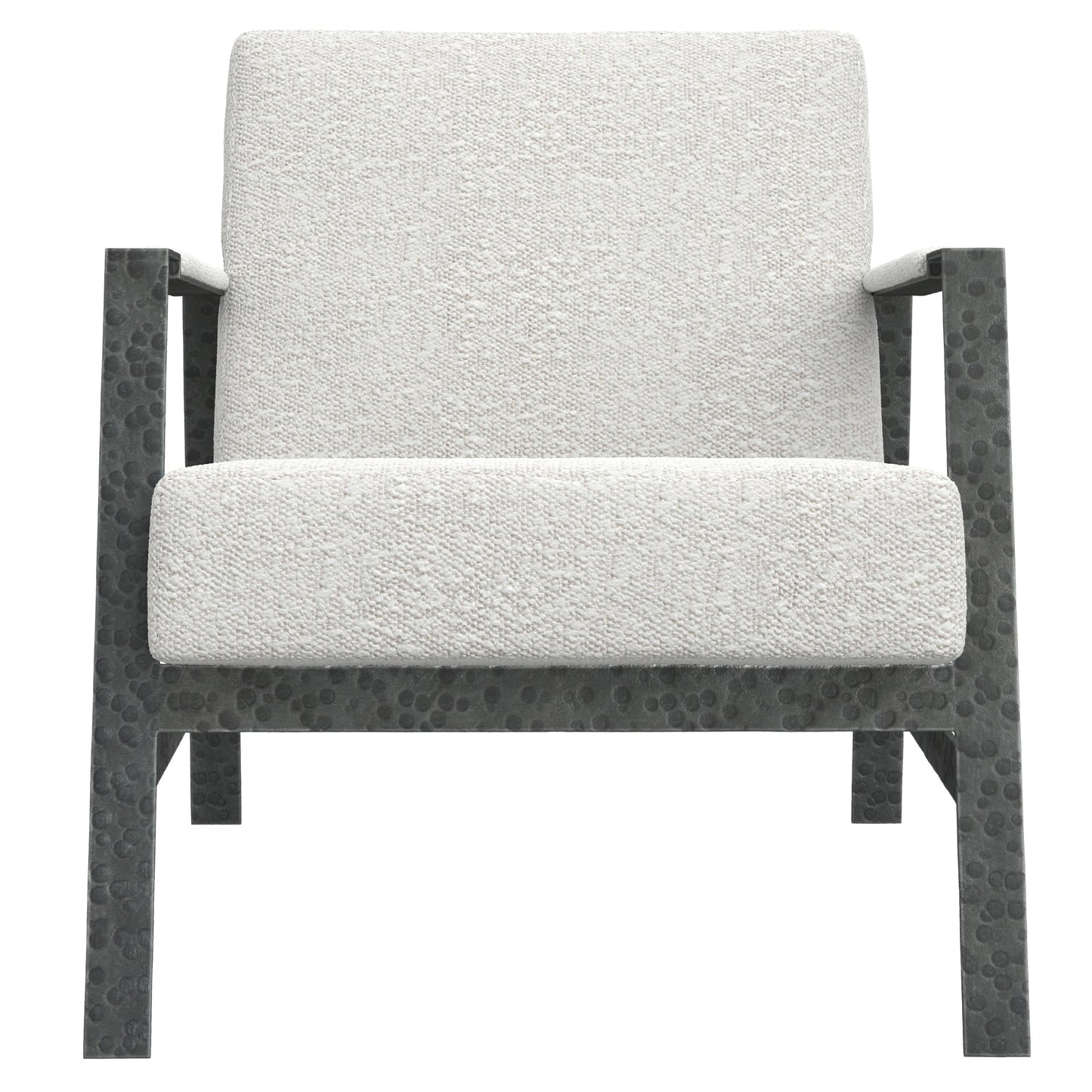 Jaxson White/Cream Fabric Chair - Ornate Home
