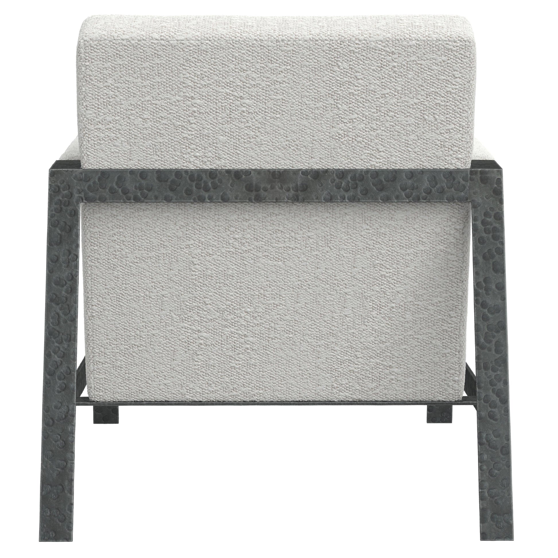 Jaxson White/Cream Fabric Chair - Ornate Home