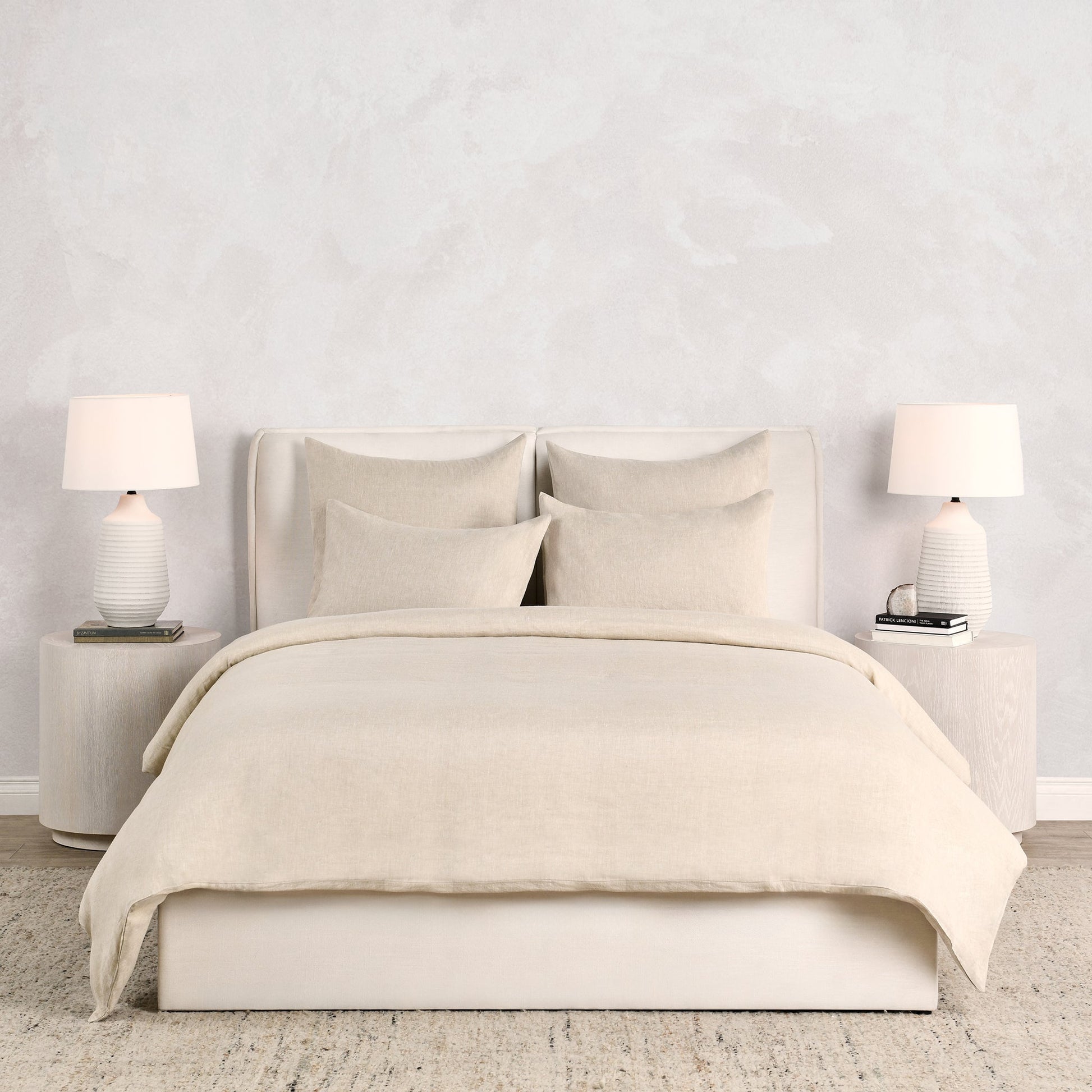 Jayson Natural Linen Cashmere Duvet Collection - Ornate Home