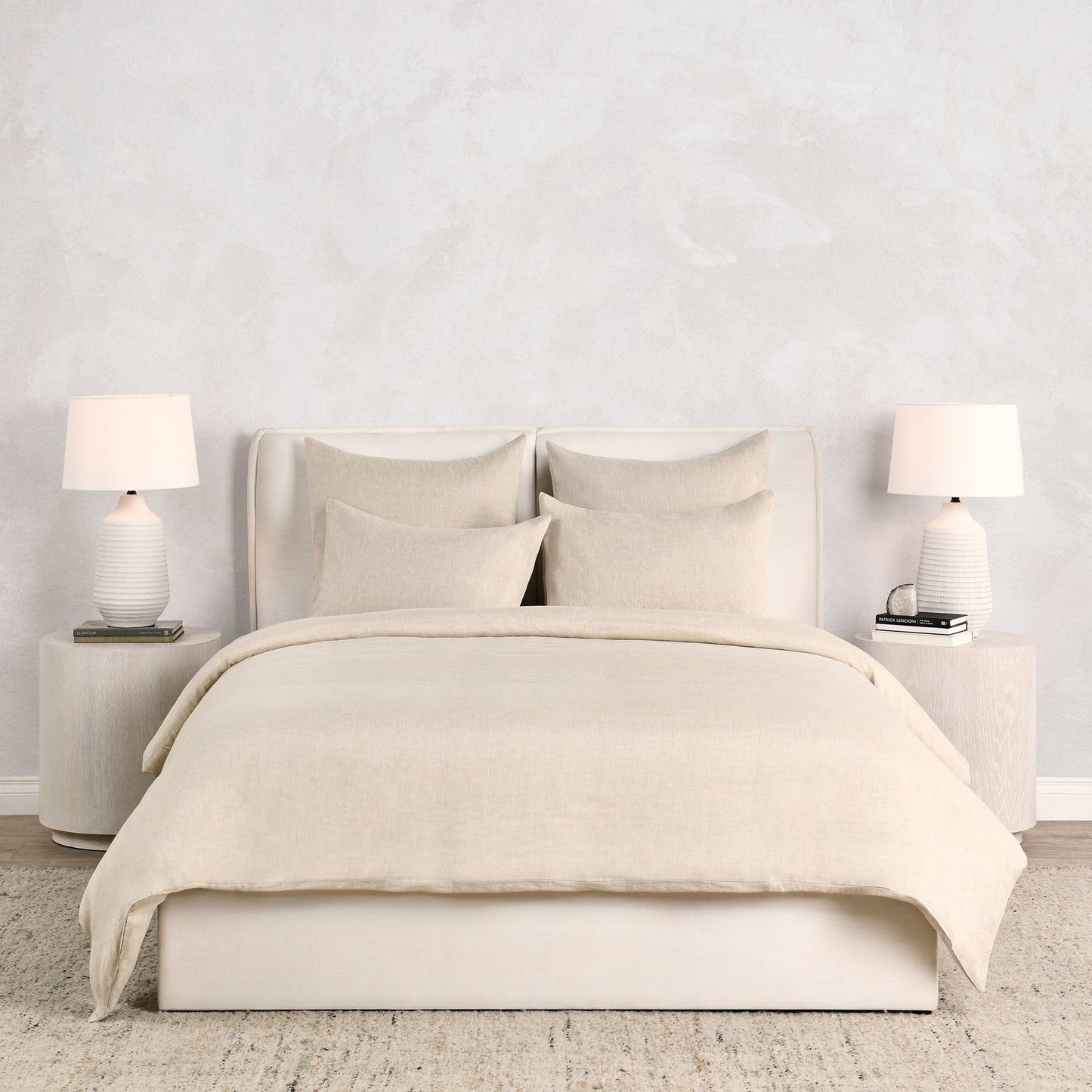 Jayson Natural Linen Cashmere Duvet Collection - Ornate Home