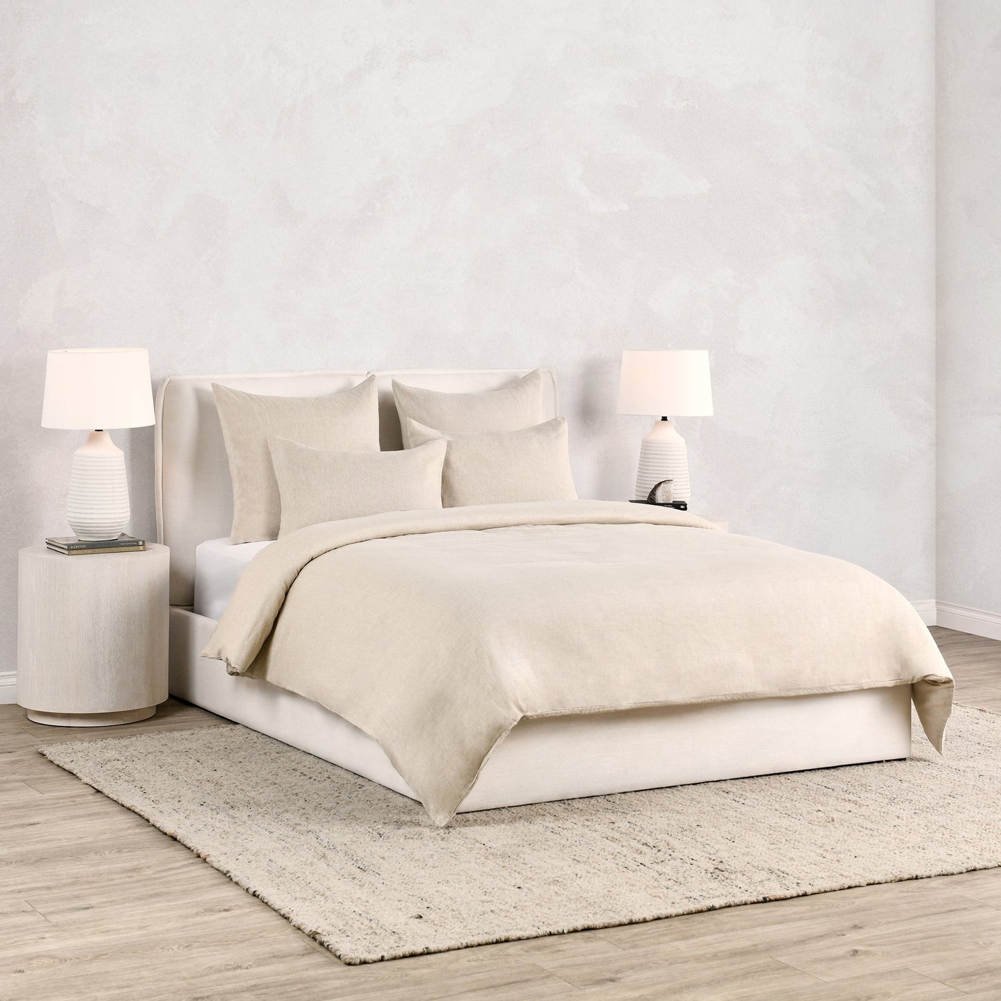 Jayson Natural Linen Cashmere Duvet Collection - Ornate Home