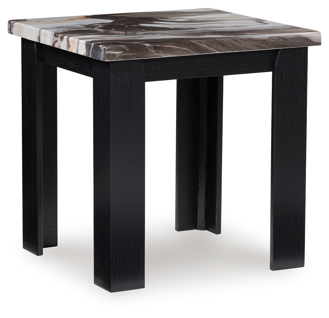 Jazmore Dark Brown Occasional Table Set (Set of 3)- Viva Furn