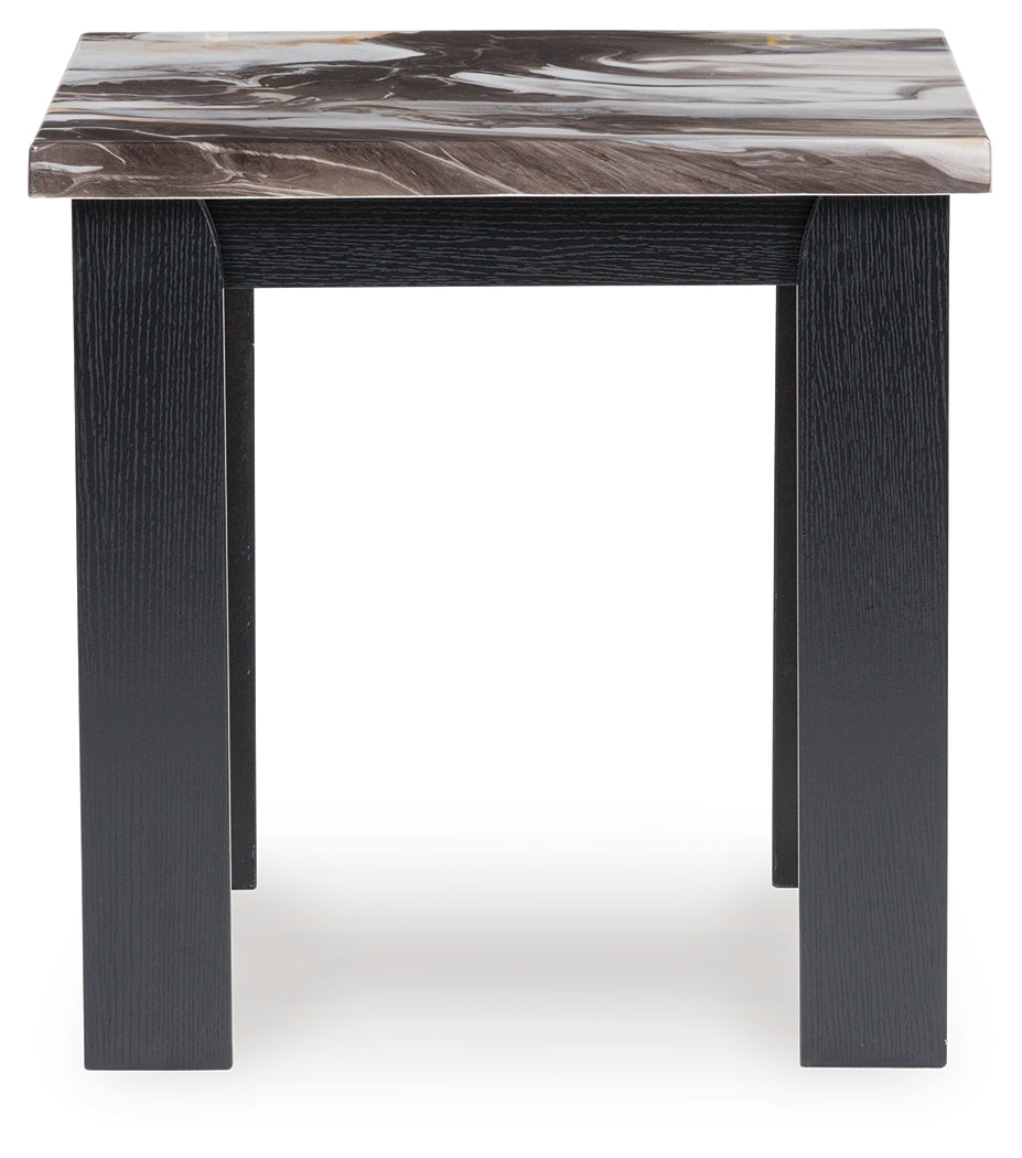 Jazmore Dark Brown Occasional Table Set (Set of 3)- Viva Furn