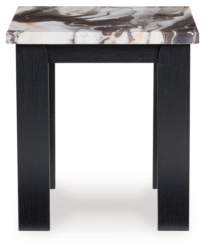 Jazmore Dark Brown Occasional Table Set (Set of 3)- Viva Furn