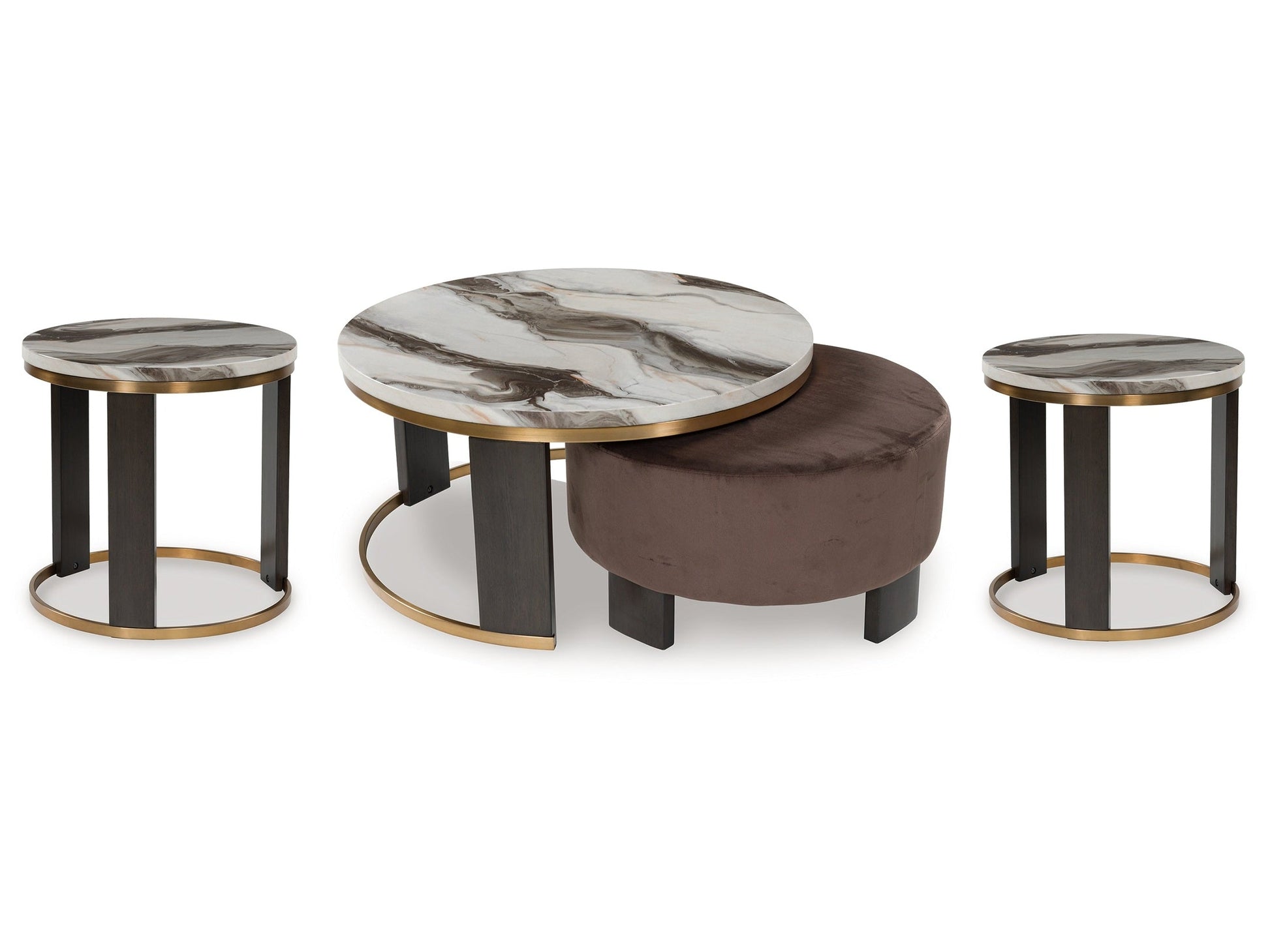 Jazmore Multi Coffee Table and 2 Ends- Viva Furn