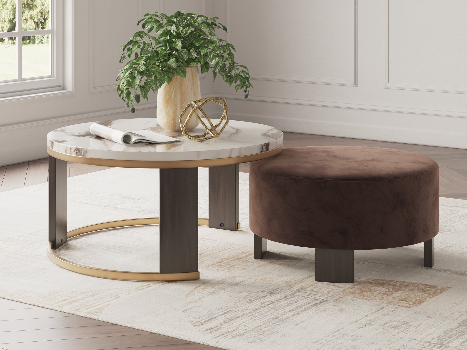 Jazmore Multi Coffee Table and 2 Ends- Viva Furn