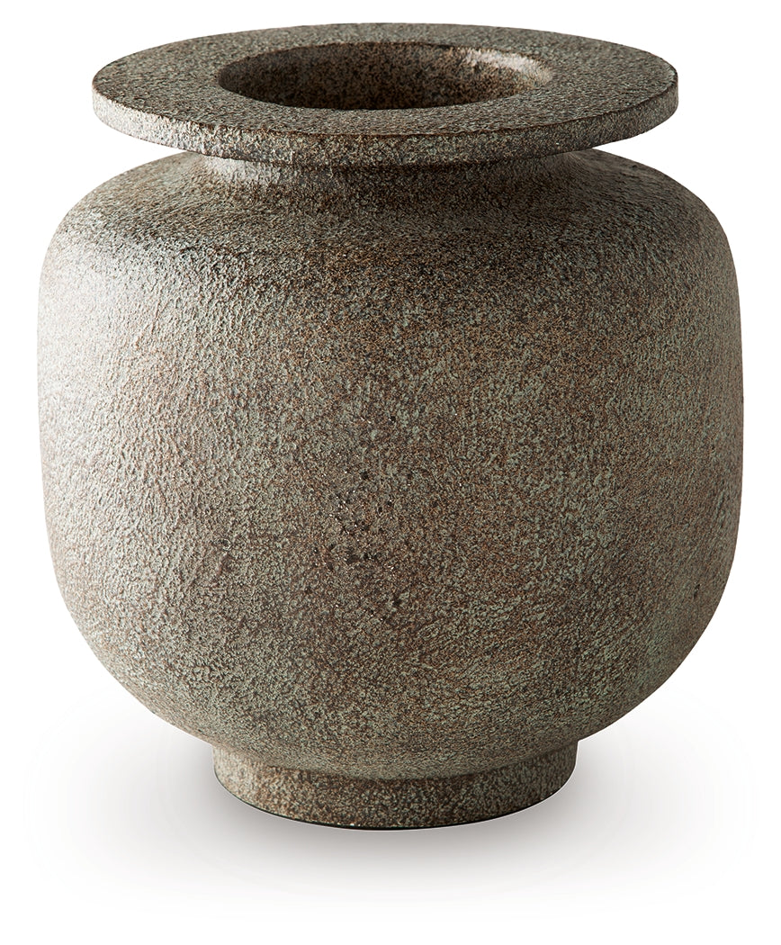 Jedwick Gray/Brown Vase- Viva Furn