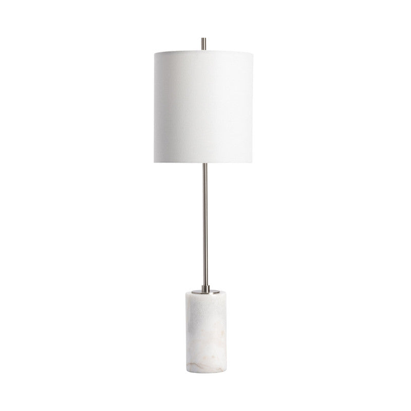 Jenna Silver/White Table Lamp (Set of 2) - Ornate Home