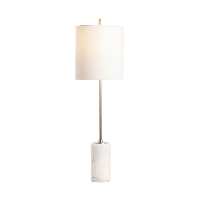Jenna Silver/White Table Lamp (Set of 2) - Ornate Home