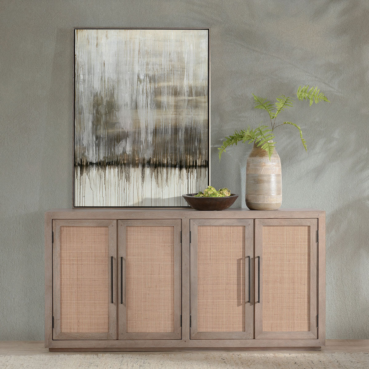 Jensen Taupe Cabinet - Ornate Home