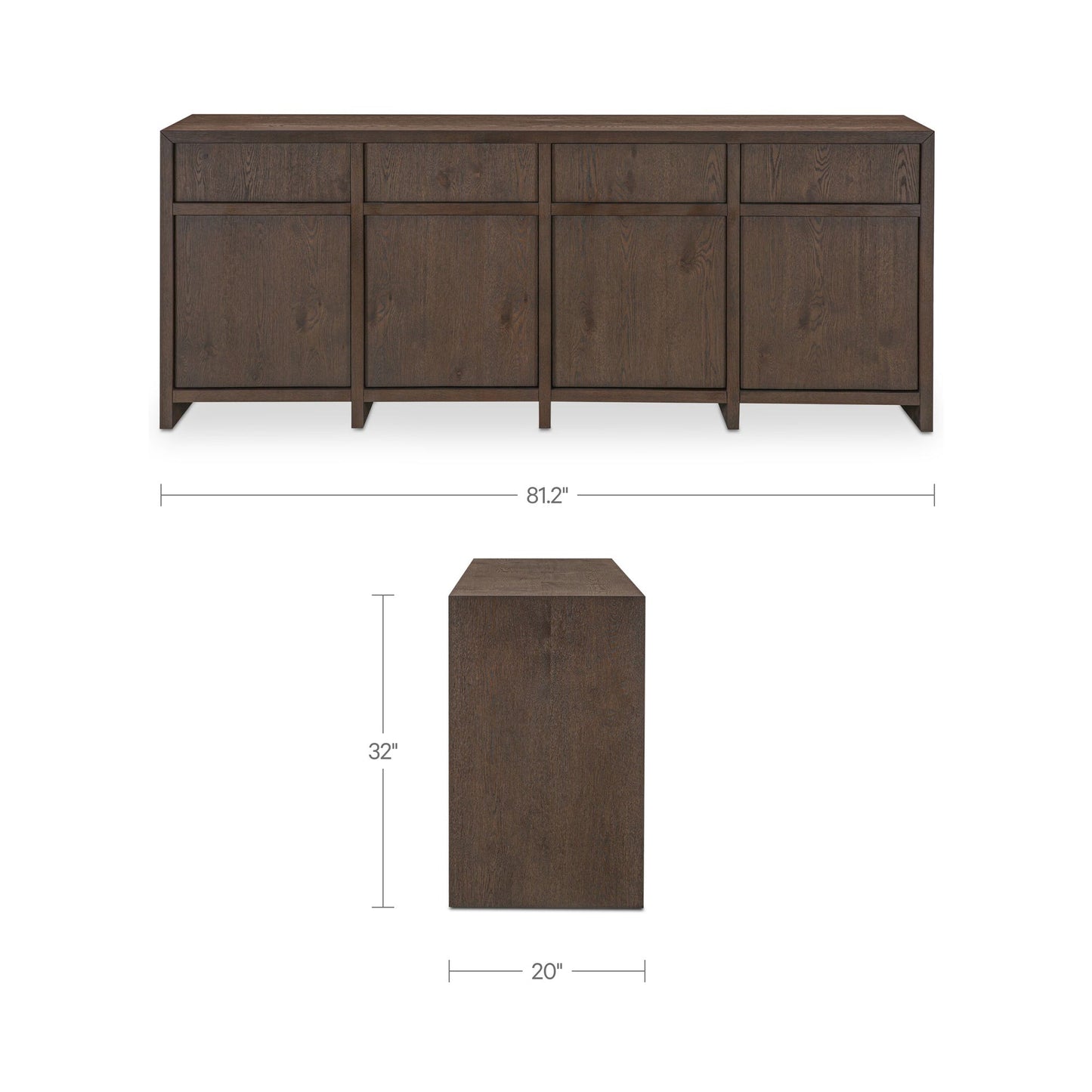 Jenson Brown Sideboard - Ornate Home