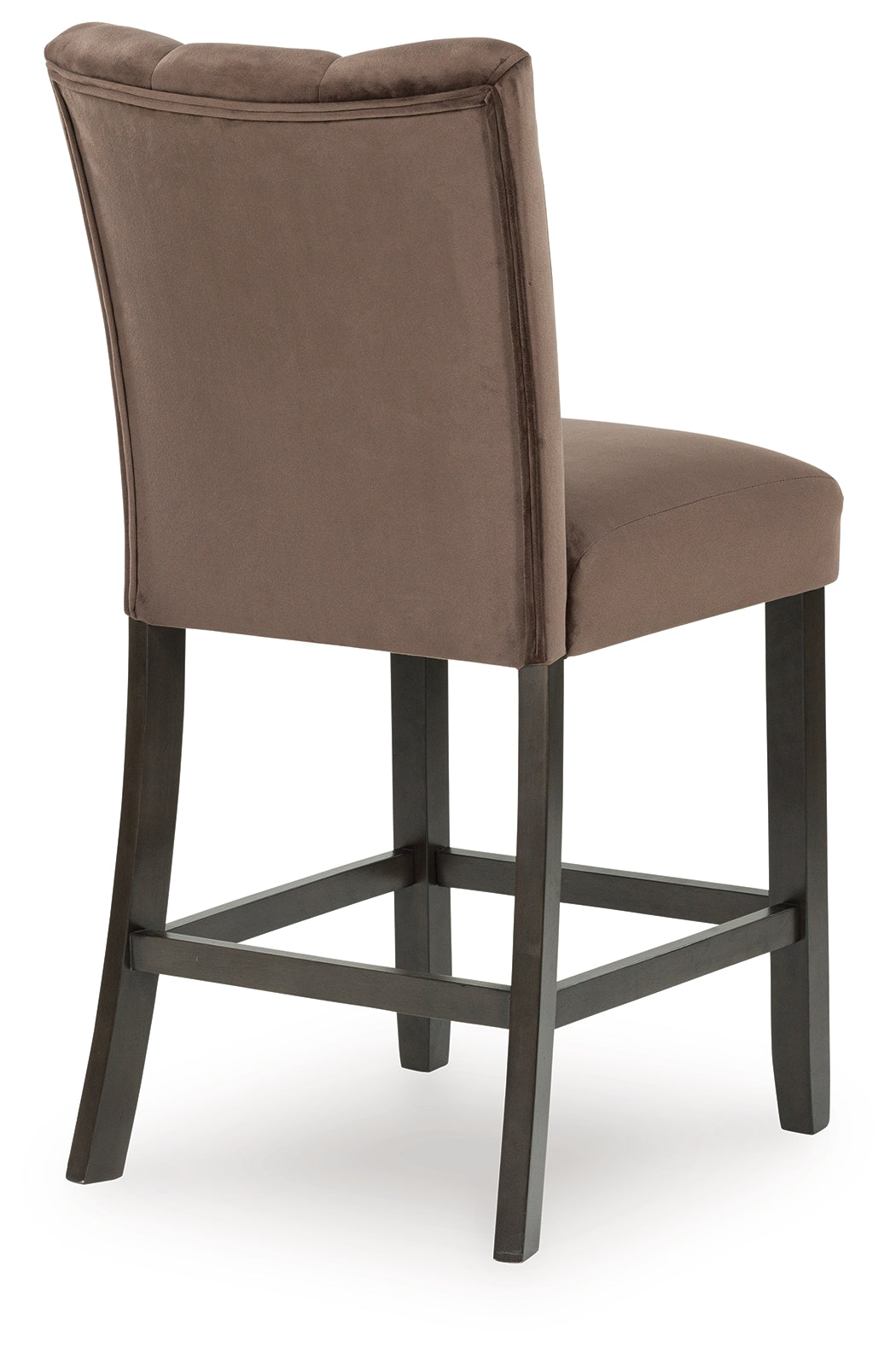 Jeshina Dark Brown/Beige/Mocha Counter Height Dining Table and 4 Barstools- Viva Furn