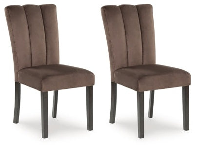 Jeshina Mocha Dining Side Chair (Set of 2)- Viva Furn
