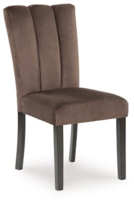 Jeshina Mocha Dining Side Chair (Set of 2)- Viva Furn
