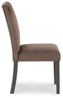 Jeshina Mocha Dining Side Chair (Set of 2)- Viva Furn