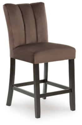 Jeshina Mocha Upholstered Barstool (Set of 2)- Viva Furn
