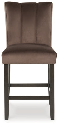 Jeshina Mocha Upholstered Barstool (Set of 2)- Viva Furn
