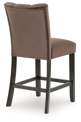 Jeshina Mocha Upholstered Barstool (Set of 2)- Viva Furn