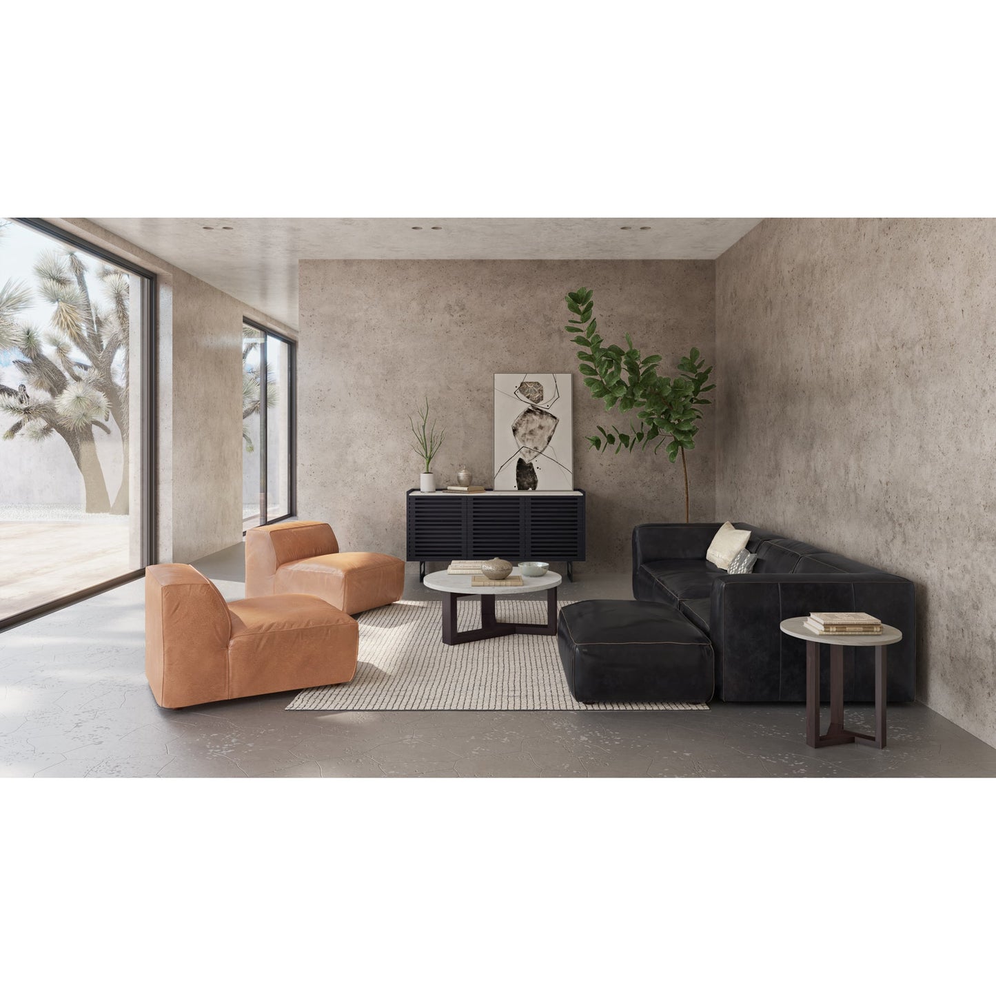 Jinxx Charcoal Grey Coffee Table - Ornate Home