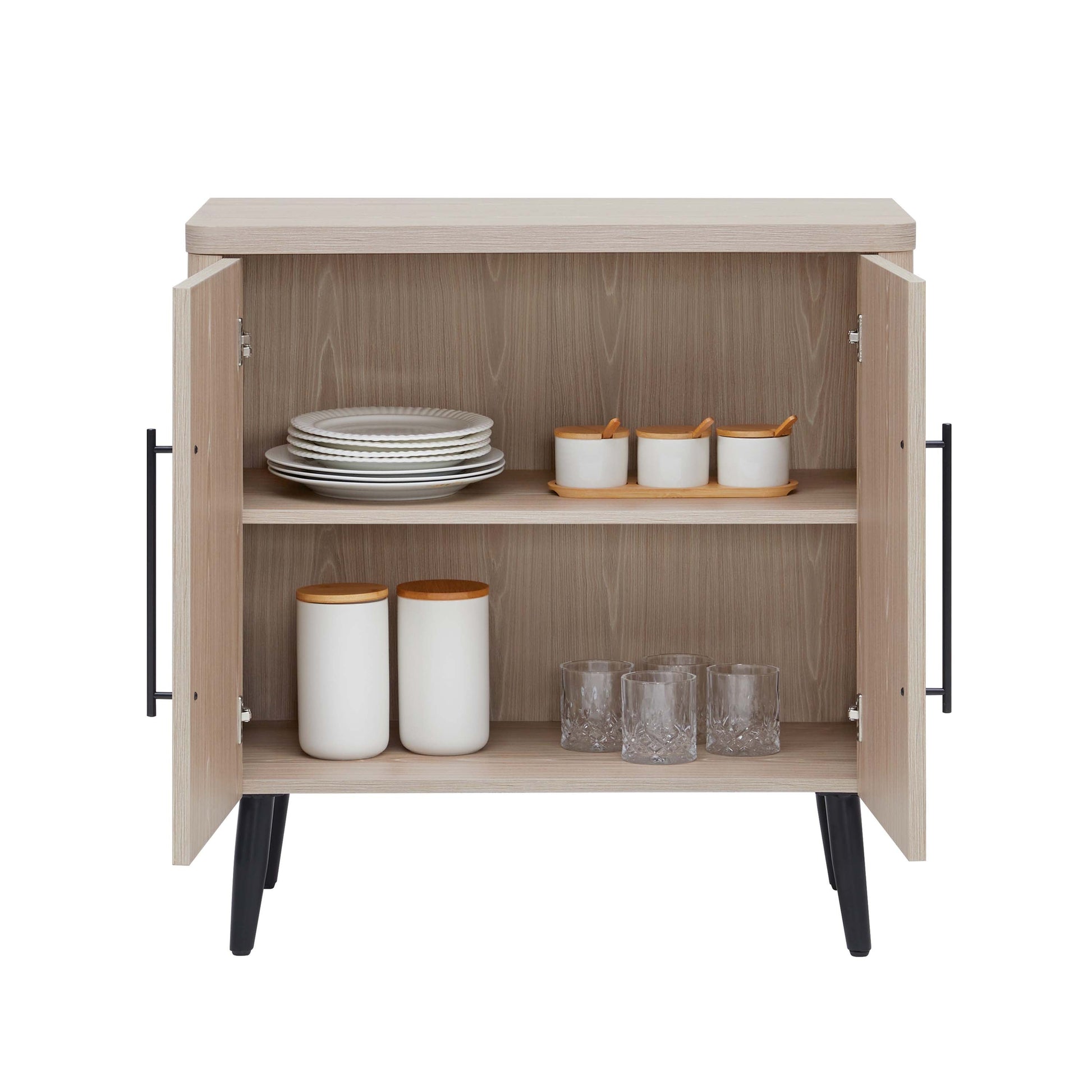 Jodie Accent Cabinet in Whitewashed Oak - Ornate Home