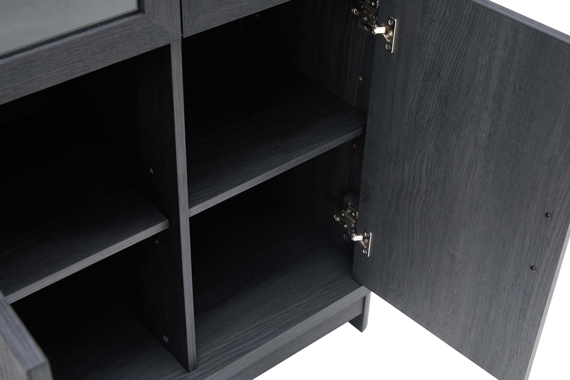 Jodie Bookcase in Charcoal Grey (set of 2) - Ornate Home
