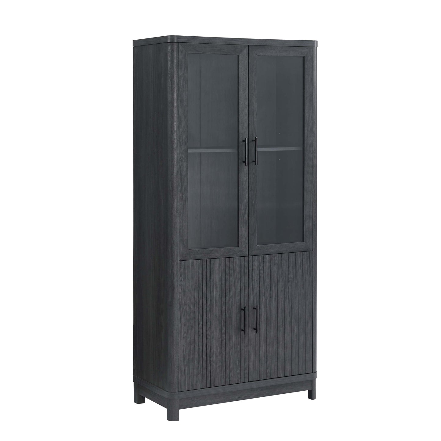 Jodie Bookcase in Charcoal Grey (set of 3) - Ornate Home