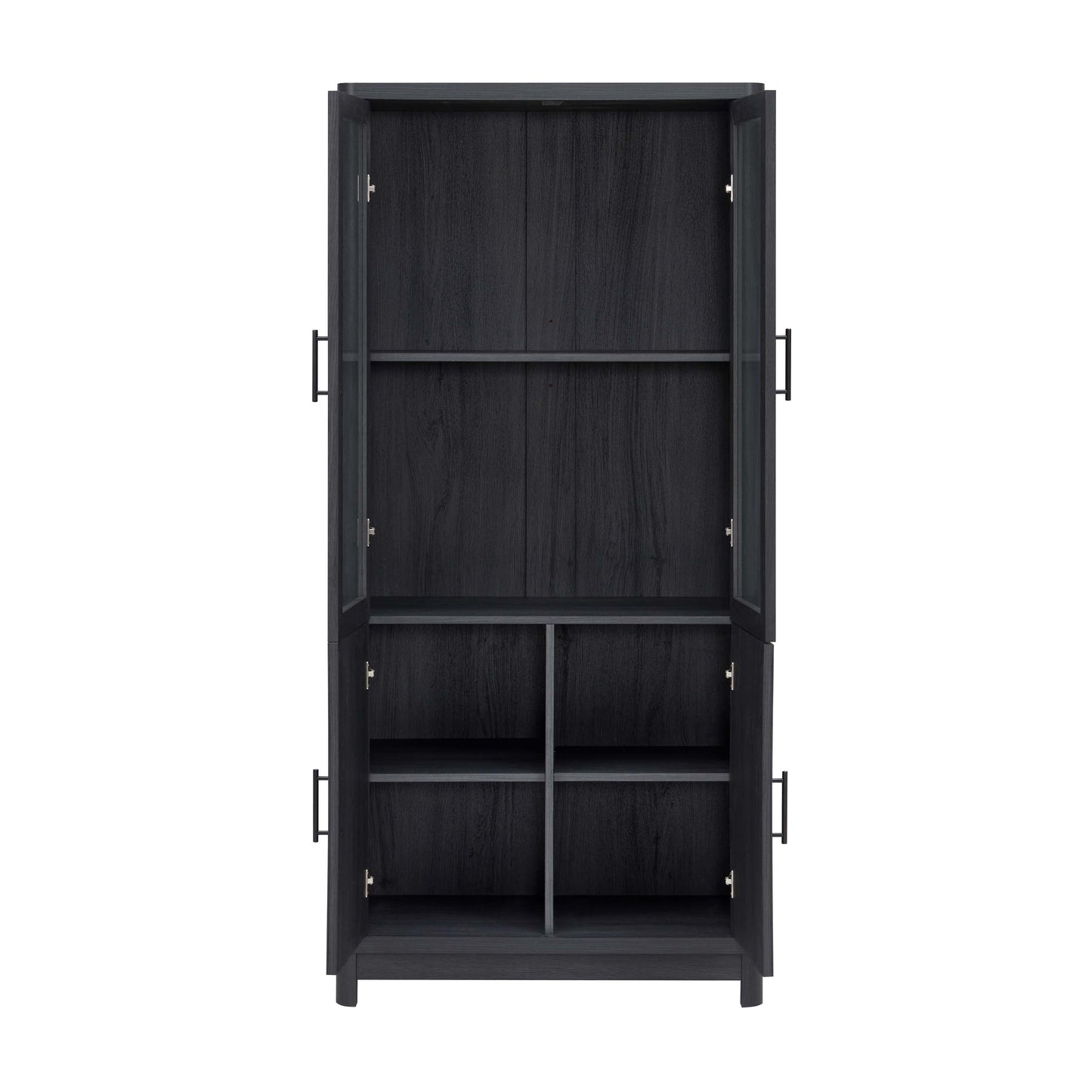 Jodie Bookcase in Charcoal Grey (set of 3) - Ornate Home
