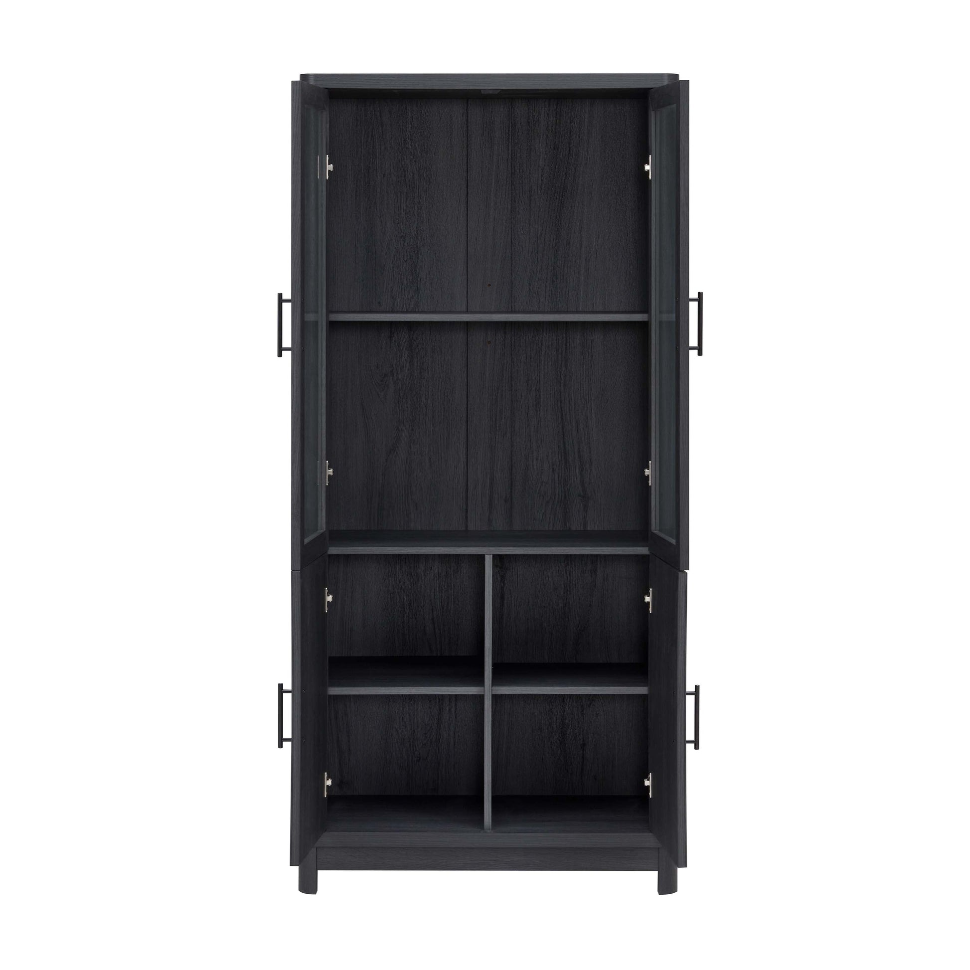 Jodie Bookcase in Charcoal Grey (set of 3) - Ornate Home