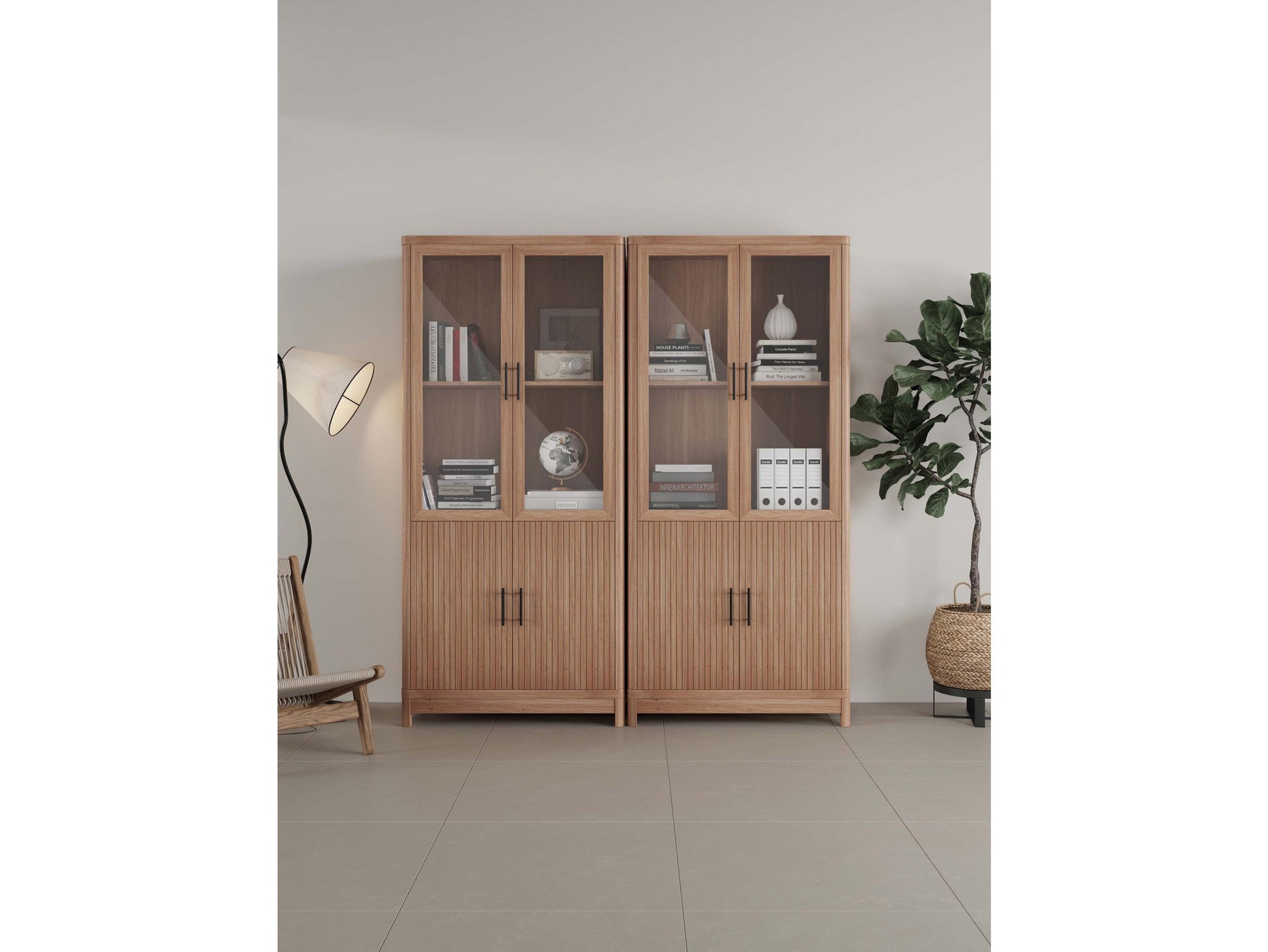 Jodie Bookcase in Maple (set of 2) - Ornate Home