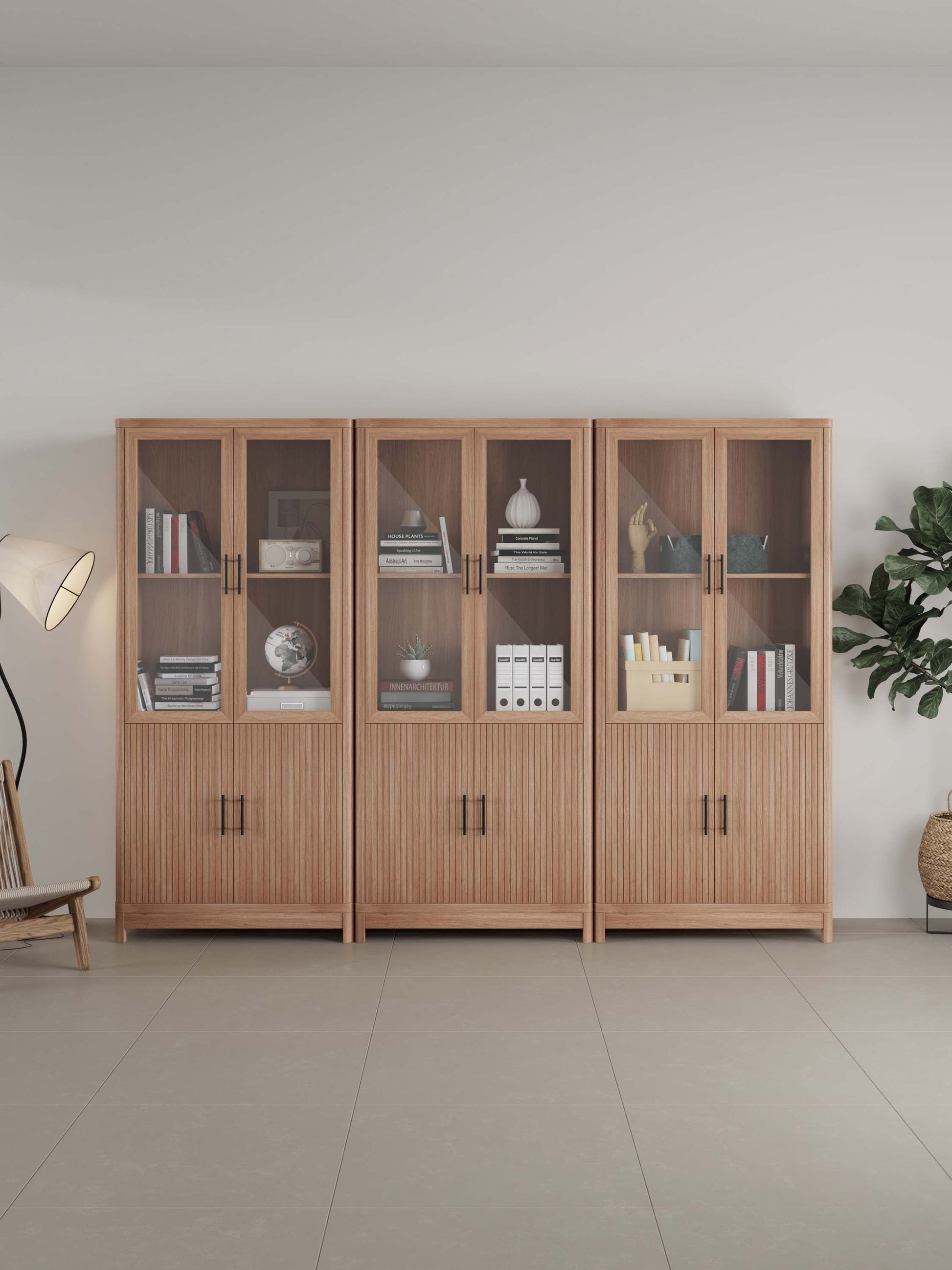 Jodie Bookcase in Maple (set of 3) - Ornate Home