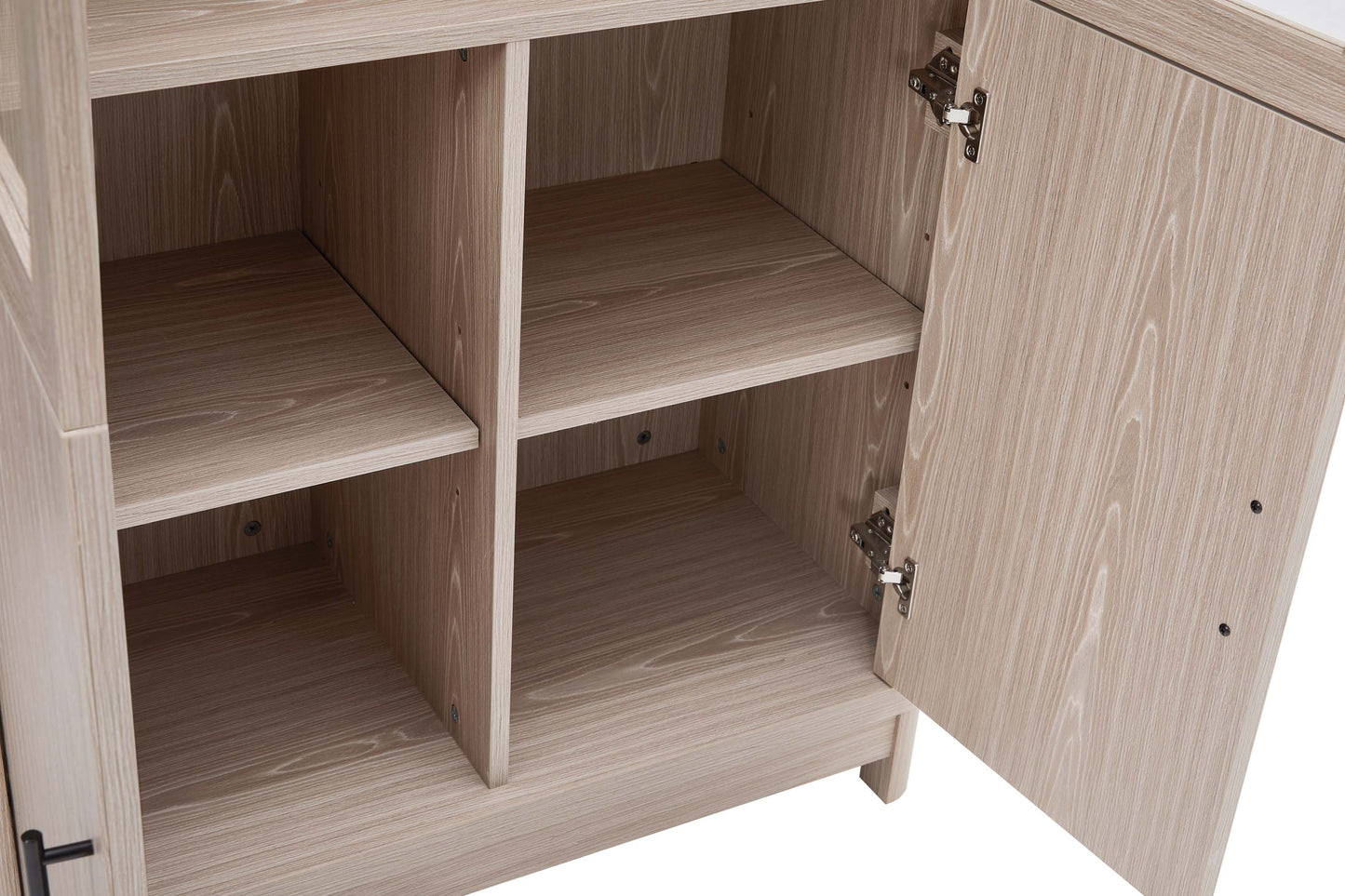Jodie Bookcase in Whitewashed Oak (set of 3) - Ornate Home