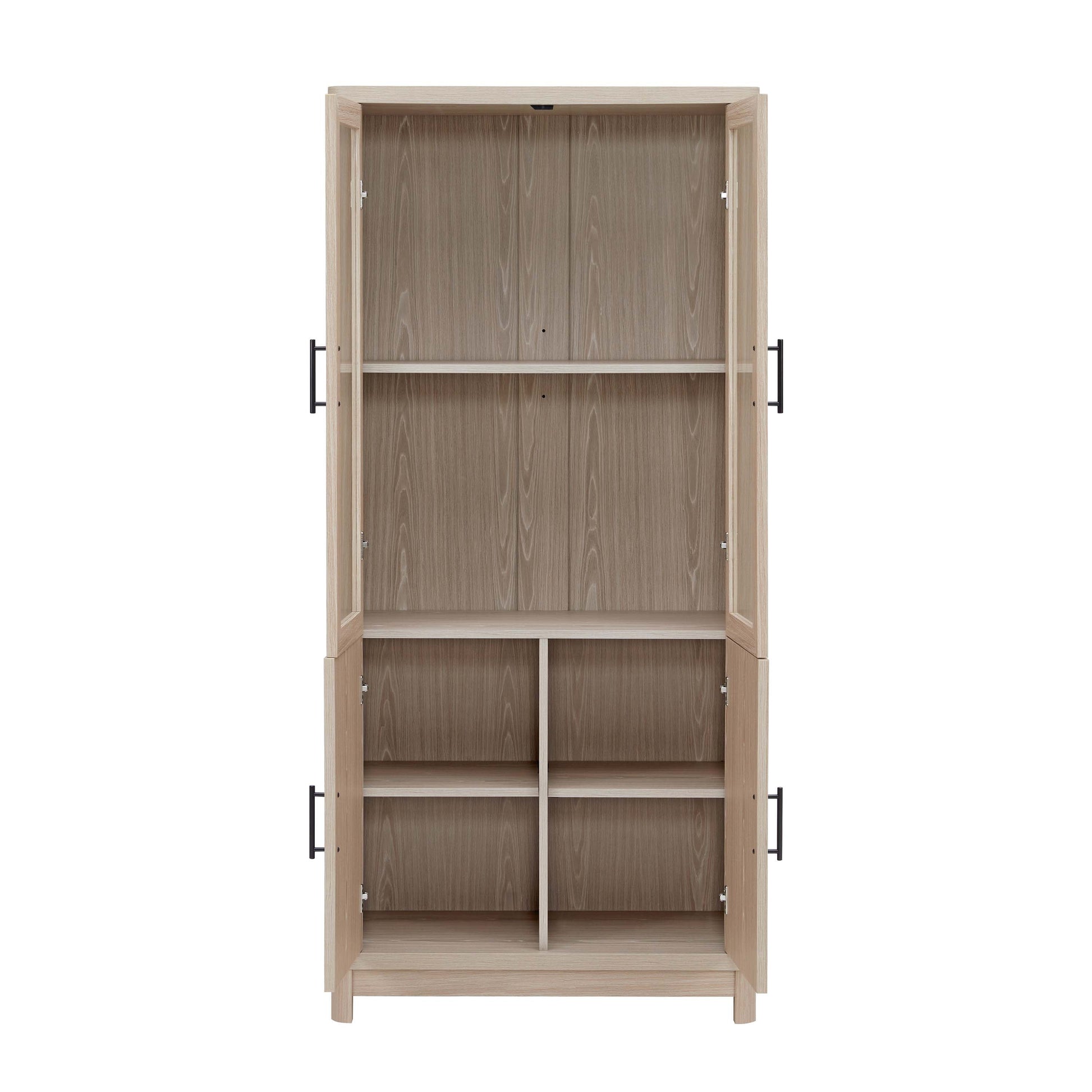 Jodie Bookcase in Whitewashed Oak (set of 3) - Ornate Home