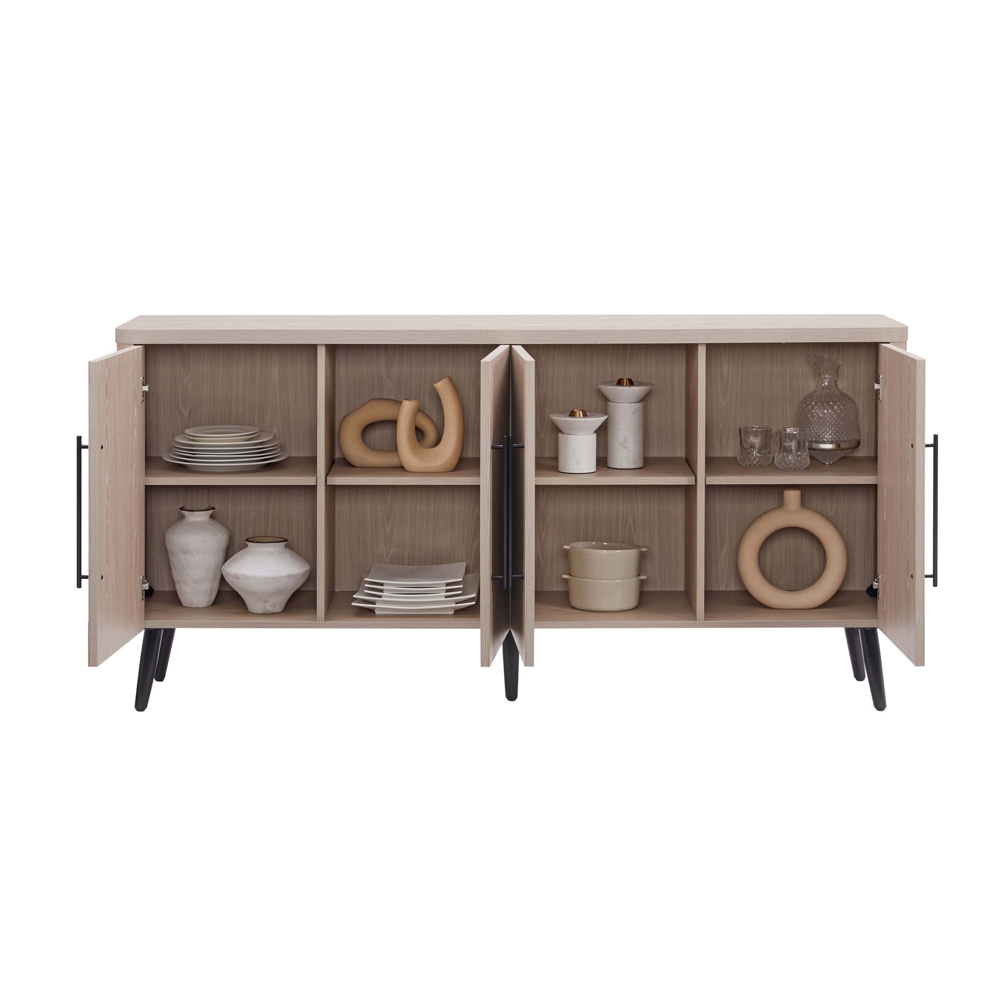 Jodie Sideboard in Whitewashed Oak - Ornate Home