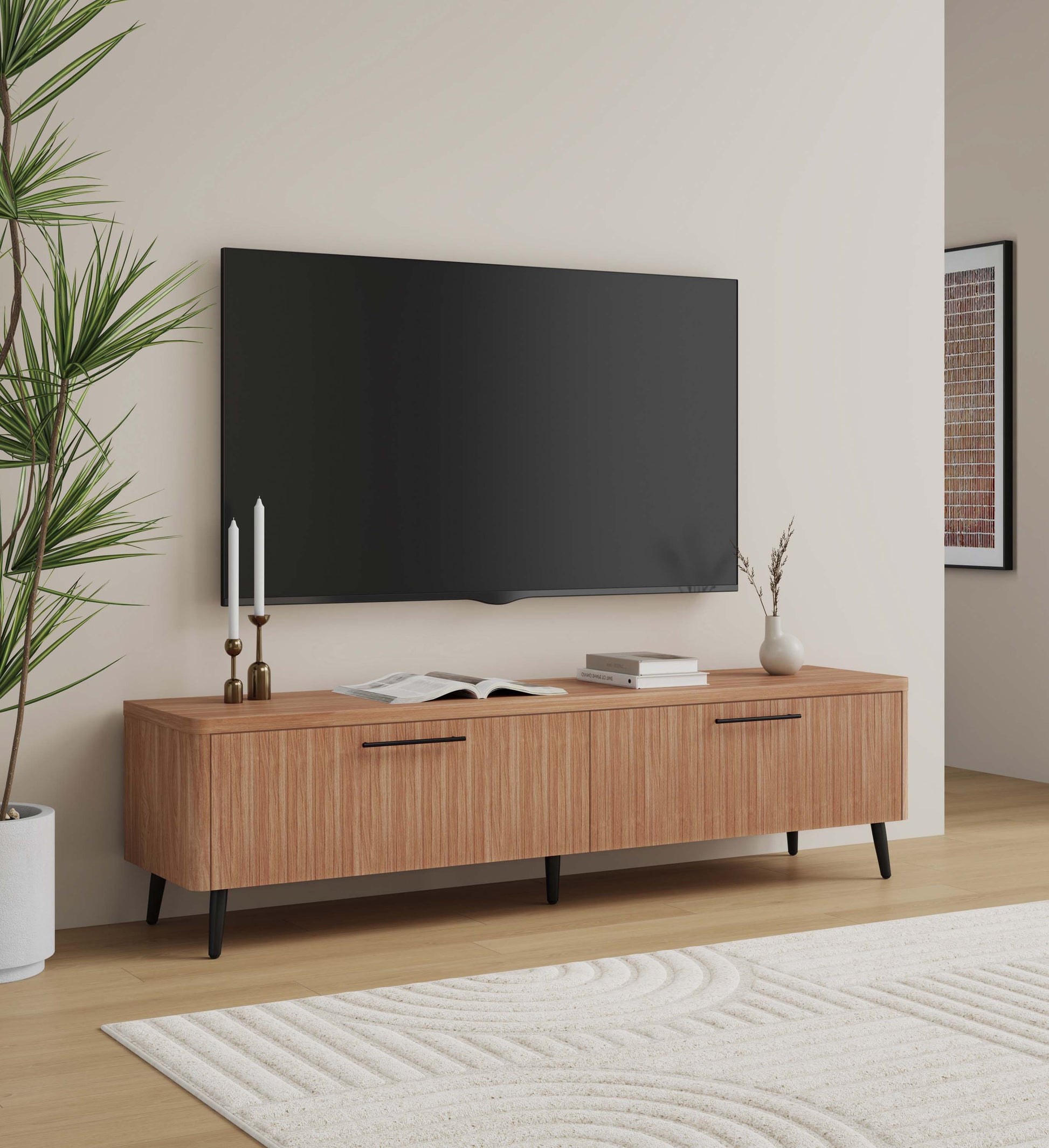 Jodie TV Stand in Maple - Ornate Home